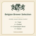 Belgian Brewer Selection: 16 bottles, 4 Tripel, 4 Dubbel, 4 Champagne Blond and 4 Saison