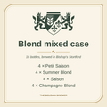 Blond mixed case: 16 bottles, 4 each of Petit Saison, Summer Blond, Saison and Champagne Blond