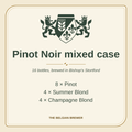 Pinot Noir mixed case: 16 bottles, 8 Pinot, 4 Summer Blond and 4 Champagne Blond
