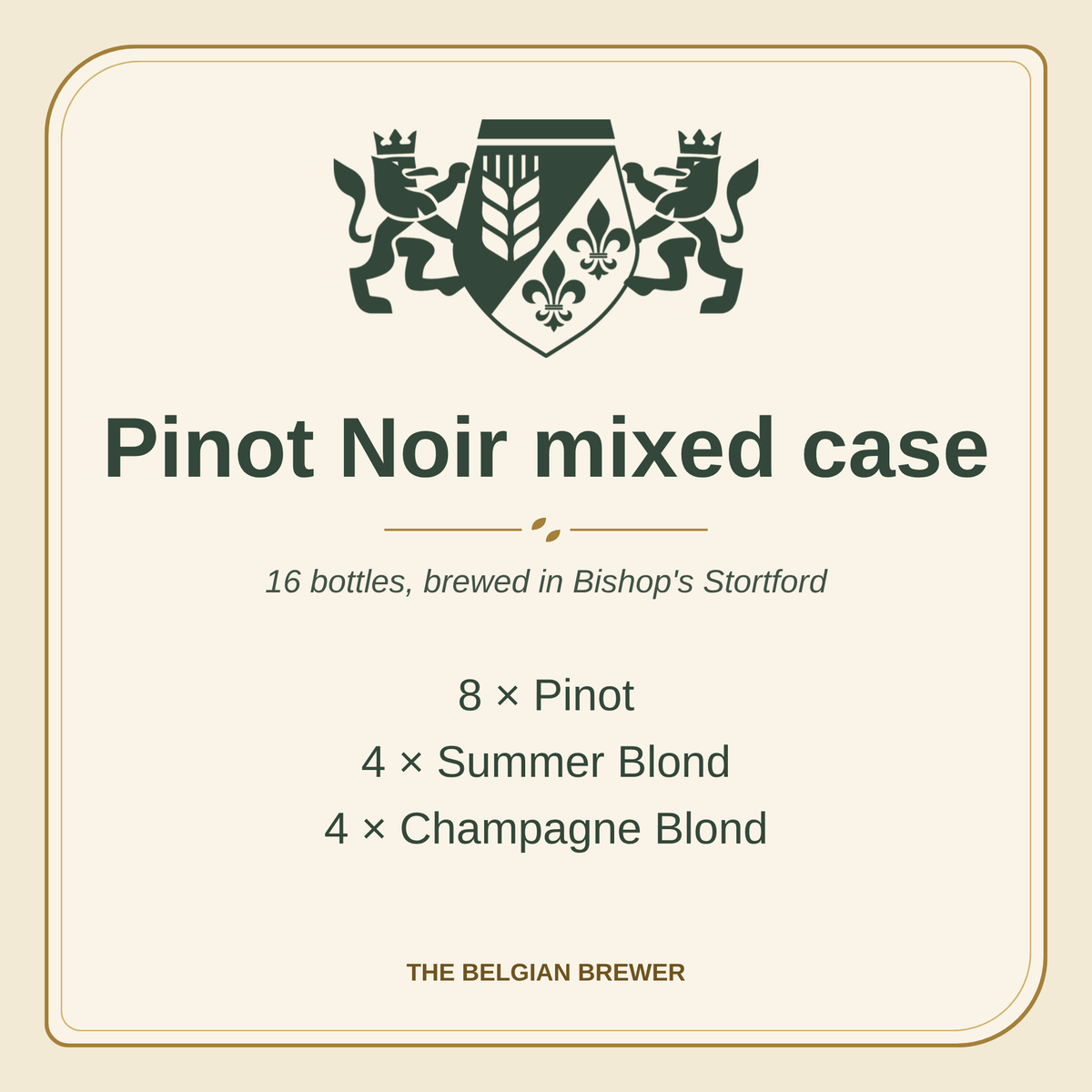 Pinot Noir mixed case: 16 bottles, 8 Pinot, 4 Summer Blond and 4 Champagne Blond